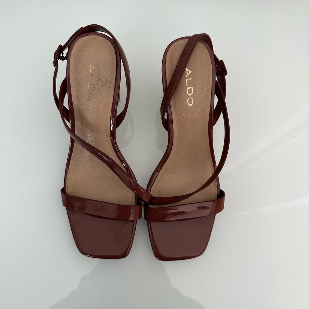 Aldo Women's Burgundy Strappy Sandals